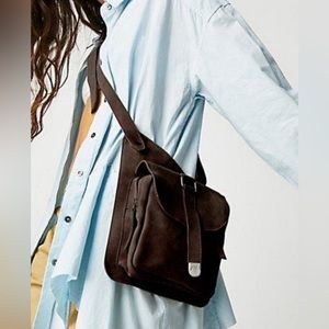 NWT Free People Cornell Suede Sling Bag